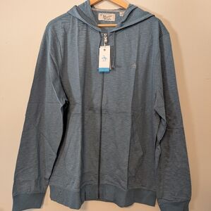 Original Penguin Blue Striped Hoodie